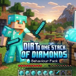 Dirt To One Stack Of Diamond Blocks ( Achievement Friendly)