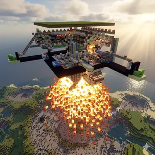 Orbital Strike Cannons Addon Minecraft Bedrock PE