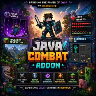 Java Combat Addon (Bedrock) – PvP, UI & Mechanics Overhaul