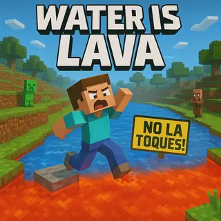Minecraft but Water Hurts You 🌊🔥(Water is Lava)