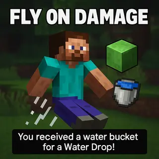 Minecraft but You Fly When You Take Damage 🚀🔥 (Fly on Damage)