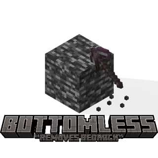 bottomless "removes bedrock"