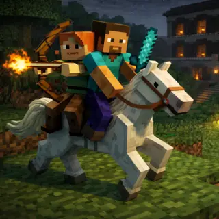 rideable horse for 2 players
