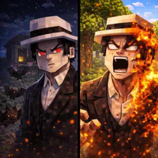 MUZAN (what it's feel to be villain bosses in minecraft)
