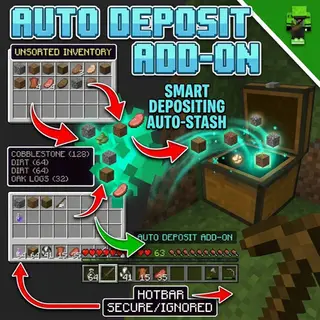 Auto Deposit Items "Organize your inventory after a long adventure"