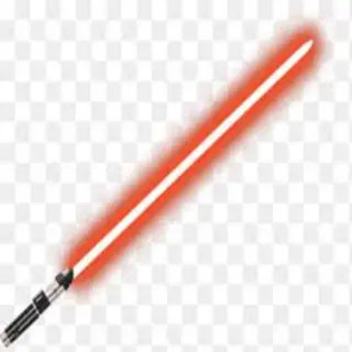 Red star wars lightsaber