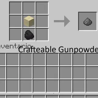 Crafteable Gunpowder