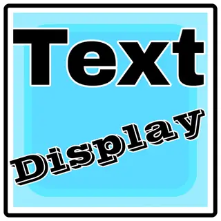 Floating Text Display