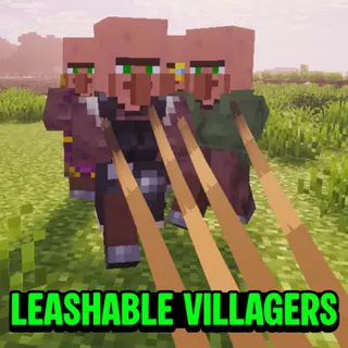 Leashable Villagers - Achievement Friendly