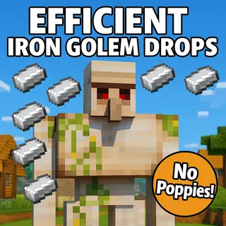 Efficient Iron Golem Drops (Achievement Enabled)