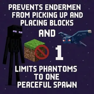 No Enderman Griefing & No Phantom Attacks (Achievement friendly)