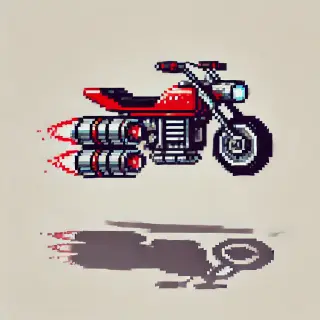 Futuristic Flying Bike