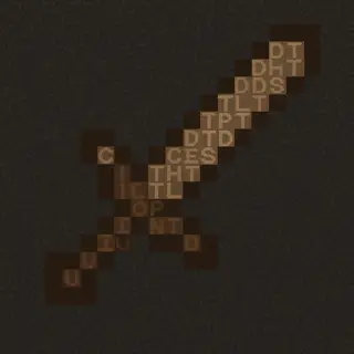 a long line of words sword