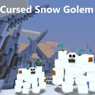 Cursed Snow Monster Golem