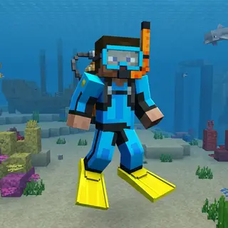 Scuba Mask and Fins