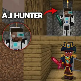 Pvp manhunt bot (MCPE)