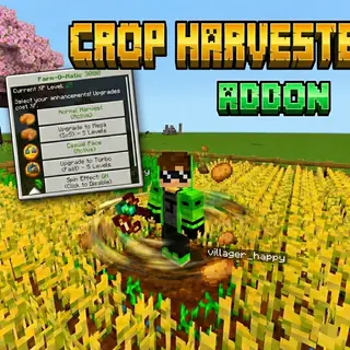 Crop Harvester "Harvests crops in a 3×3 area"