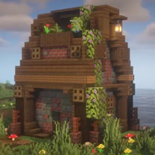 Beginner Survival House Bedrock Port
