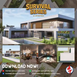 Survival Modern House #92 (Achievements On)