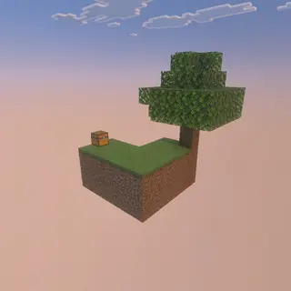 Bedrock Skyblock with biomes
