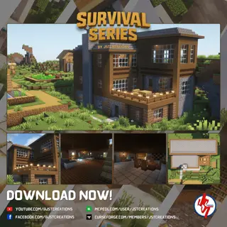 Survival Log Cabin House #86 (Achievements On)