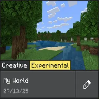 Experiments Enabled World Templates