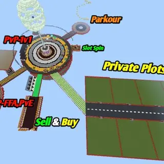 SkyGen Circle | MCPE & Bedrock | PvP • Plots • Economy