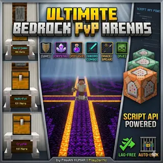 Ultimate Bedrock PvP Arenas | 6 Modes, 1v1 Auto-Lock & Lag-Free API