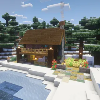 Small Snowy Cabin