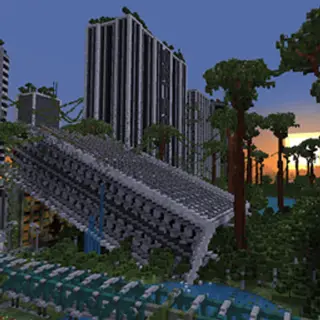 Mosslorn - 1000x1000 Abandoned Overgrown City with Lore OFFICIAL BEDROCK PORT