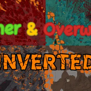 Inverted Nether & Overworld Survival (Achievements On)