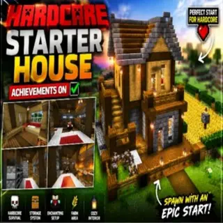 Hardcore Starter Survival House (Achievements ON)