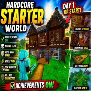 Hardcore Survival Starter House – Everything Ready From Day 1!