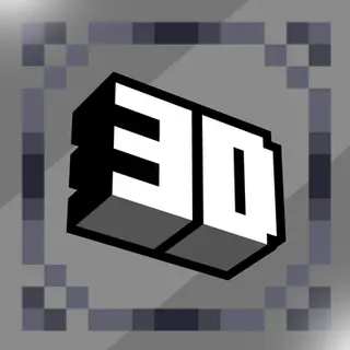 White 3D Outline