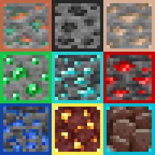 Outlined Ores Texture Pack