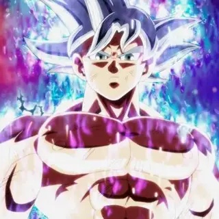 Animated Goku Ultra instinct UI