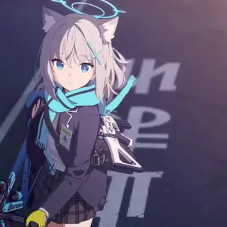 Animated Menu: Sunaookami Shiroko (Blue Archive)