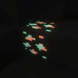 Pixels Pulsing Glowing Ores