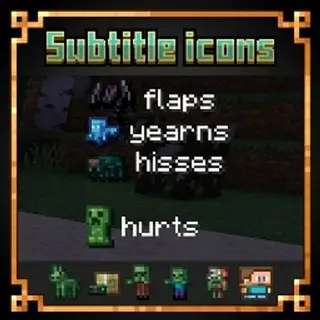 Subtitle icons