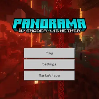 Nether Update Panorama with Shader (Bedrock Edition)