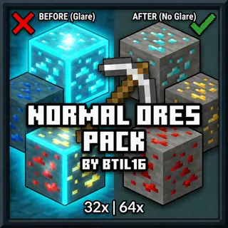 Normal Ores (No Glowing Effects)
