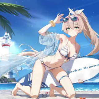 Animated Menu: Device Armoury Swimsuit Girl
