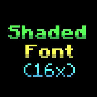 Shaded Font (16x)
