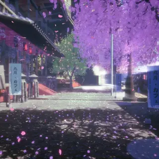 Animated Menu: Sakura Street