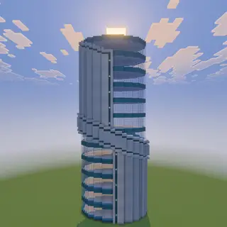 Modern Futuristic Skyscraper Schematic / Structure