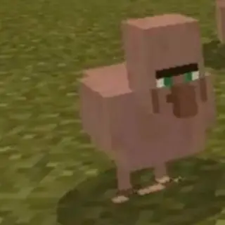Villager chicken meme fun