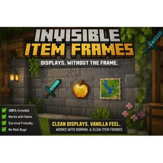 Invisible Item Frames No more invisible mobs