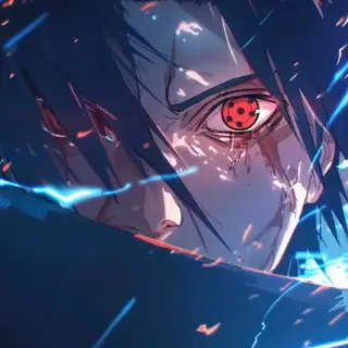 Animated Menu: Itachi Sharingan Lightning