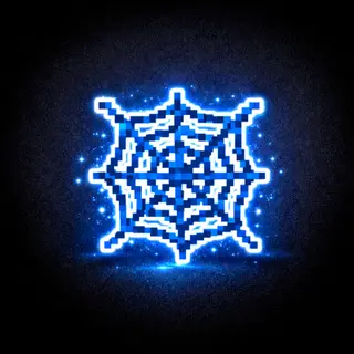 Blue Cobweb for better visibility