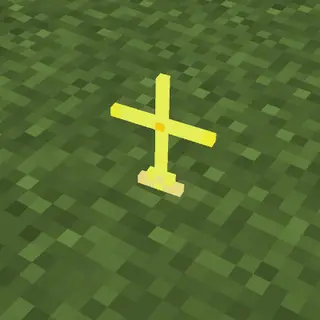Cross Holy Totem  of undying Turns the Totem of Undying into a holy cross symbolizing faith, hope, and divine protection.